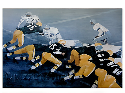 Acrylic Football painting